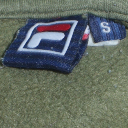 Additional view of Fila Women’s Green Pullover Hoodie Small Logo Print Casual