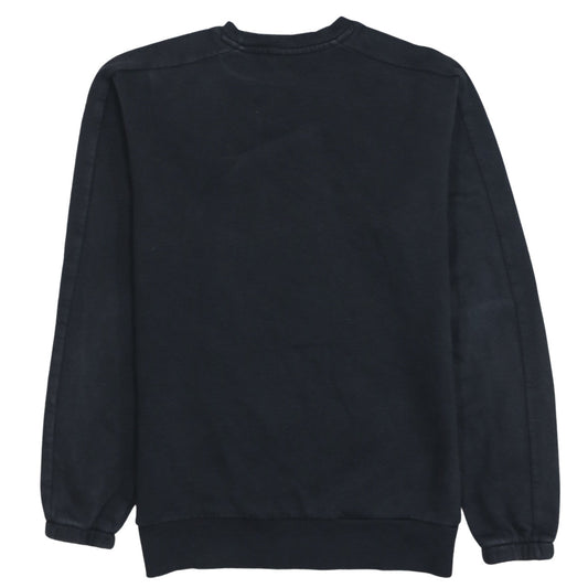 Reebok Men’s Black Graphic Logo Pullover Sweatshirt Size L