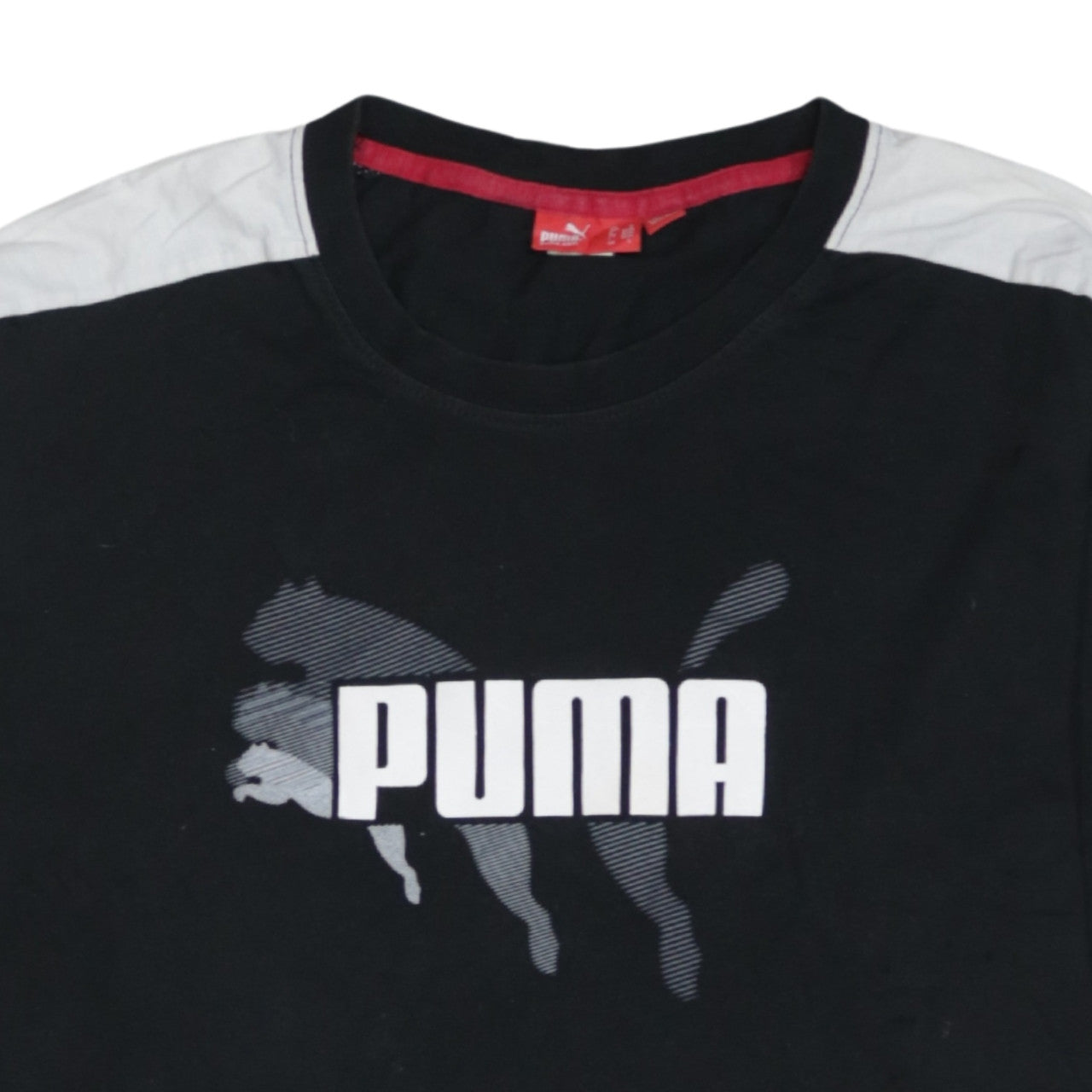 Puma Men's Black Long Sleeve Logo Sports T-Shirt Size L