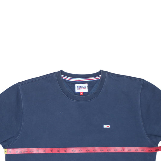 Tommy Jeans Men’s Blue Crew Neck Pullover Sweatshirt Size M