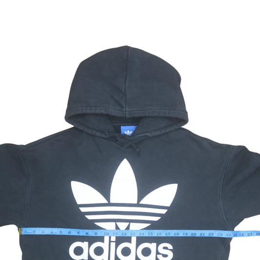 adidas Men’s Black Pullover Hoodie Size S Sports Fleece Logo