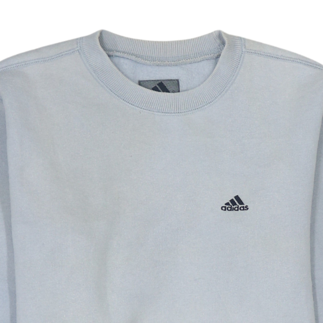 Additional view of Adidas boys’ light blue crew neck pullover sweatshirt, size 164