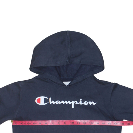 Champion Boys Navy Blue Pullover Hoodie Size 12-13 L Cotton Blend
