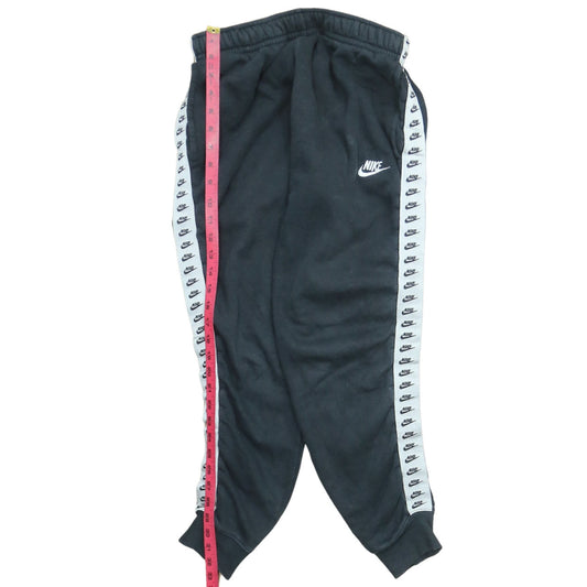 Nike Men’s Black Fleece Joggers Small Regular Fit Logo Tapered