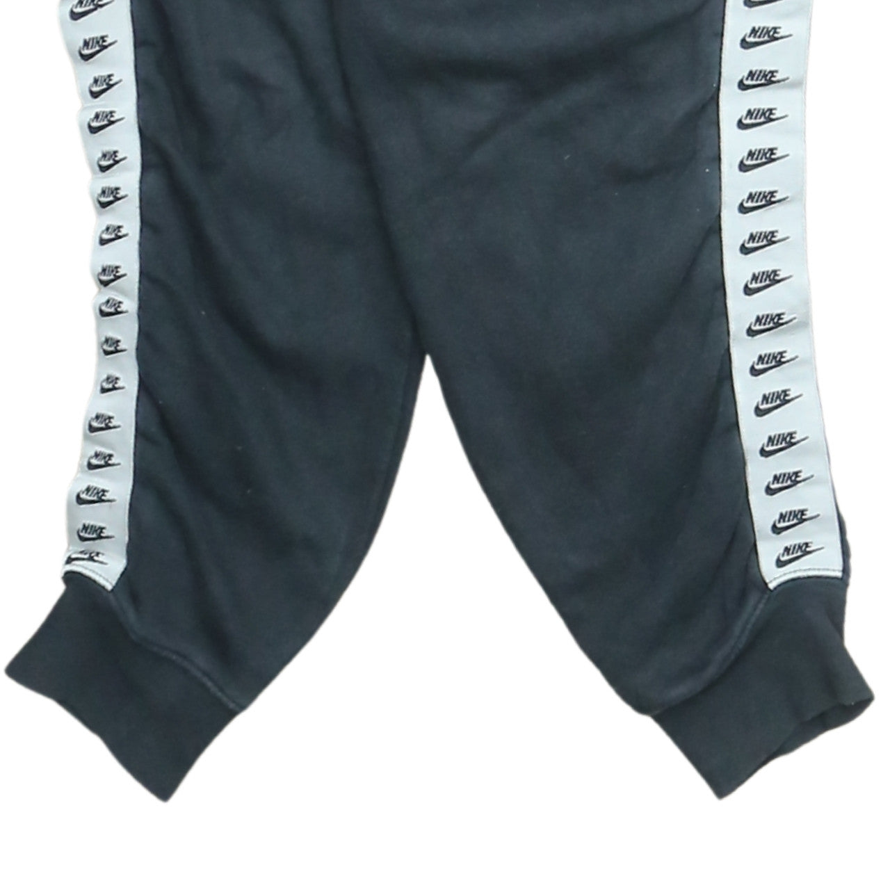 Nike Men’s Black Fleece Joggers Small Regular Fit Logo Tapered