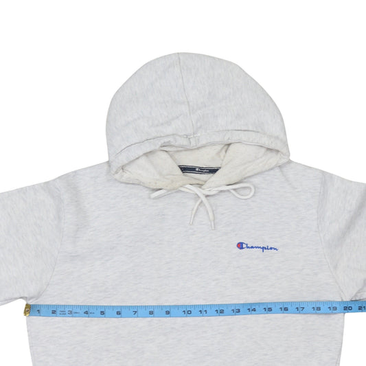 Champion Men's Grey Pullover Hoodie Medium Classic Fleece Logo
