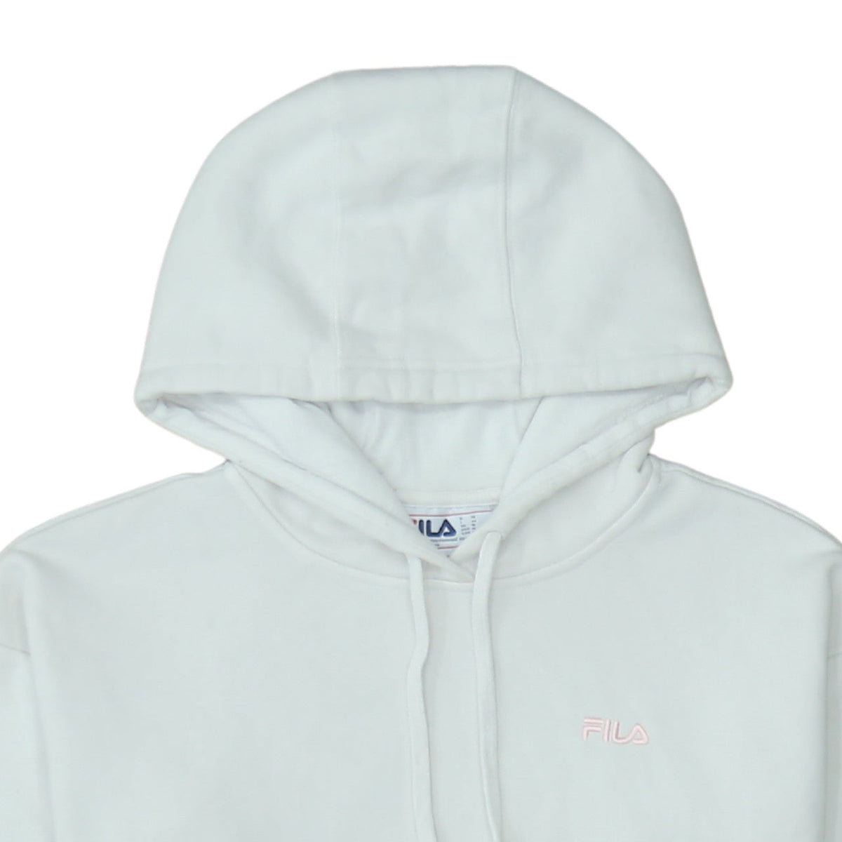 Additional view of Fila women’s white hooded pullover sweatshirt, size M, cotton blend