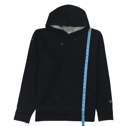 Champion Men's Black Pullover Hoodie Size L Fleece Sportswear