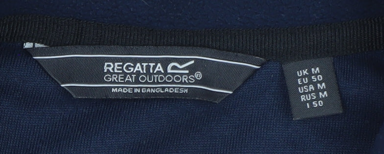 Regatta Men's Blue Fleece 1/4 Zip Pullover Sweatshirt M