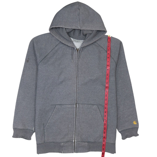Carhartt Men's Grey Full Zip Hoodie XL Heavyweight Fleece