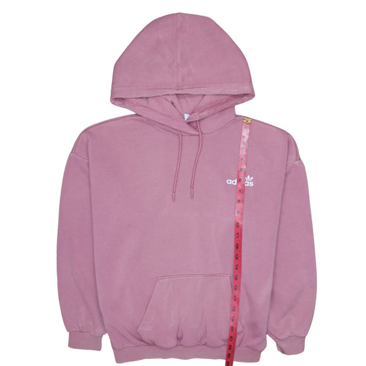 Adidas Womens Pink Pullover Hoodie Size 4 Cotton Blend Casual