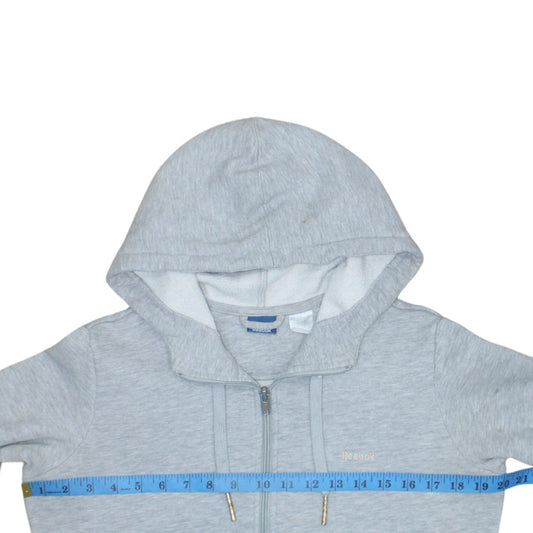 Reebok Men’s Grey Full Zip Hoodie Size M Regular Fit