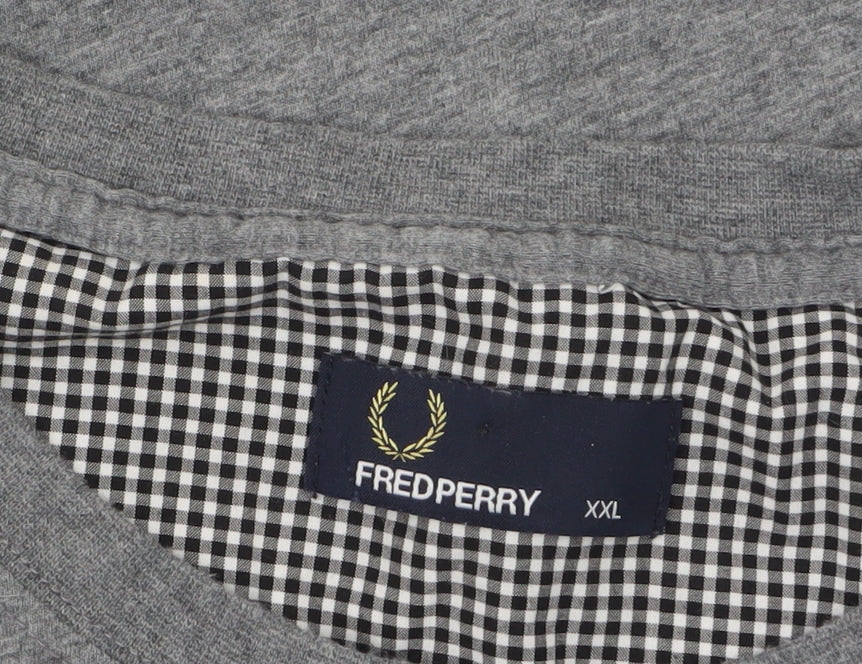 Fred Perry Men's Grey 2XL Classic Pocket T-Shirt