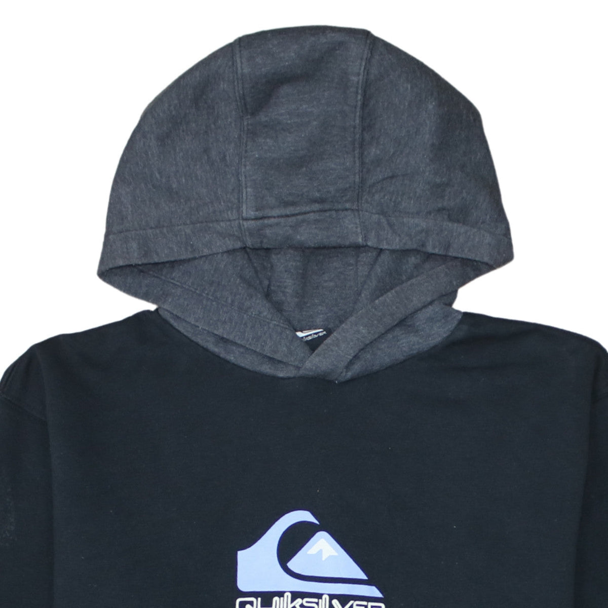 Additional view of Quiksilver boys’ black pullover hoodie 16 years graphic print fleece sweatshirt
