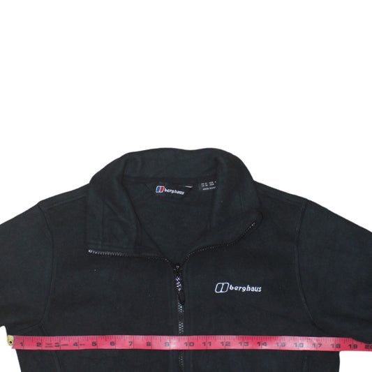 Berghaus Womens Black Fleece Full Zip Jacket Size 12
