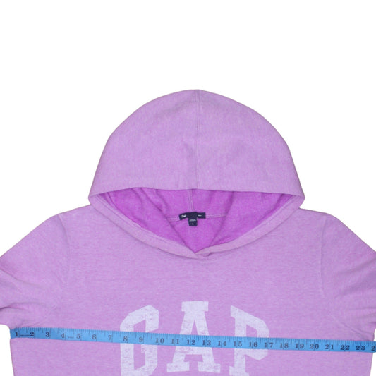 GAP Women’s Pink Pullover Hoodie L Cotton Blend Logo Casual Sweatshirt