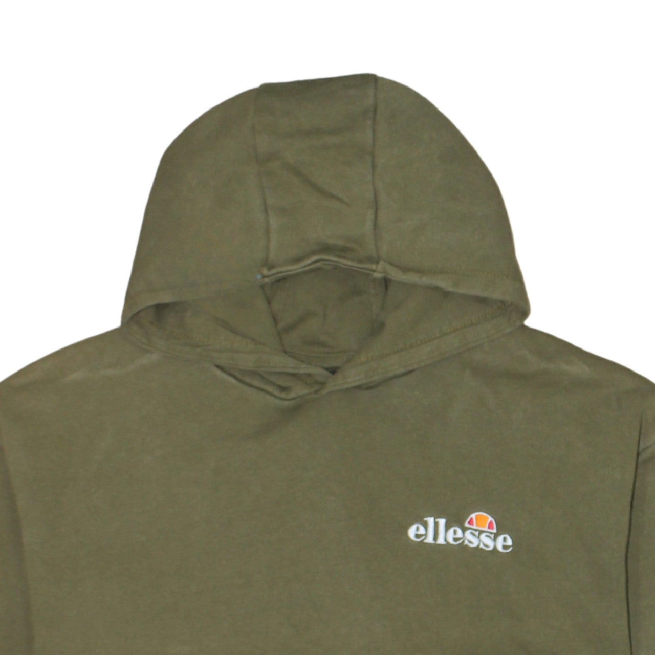 Additional view of Ellesse boys’ green pullover hoodie 13-14 years cotton blend logo sweatshirt
