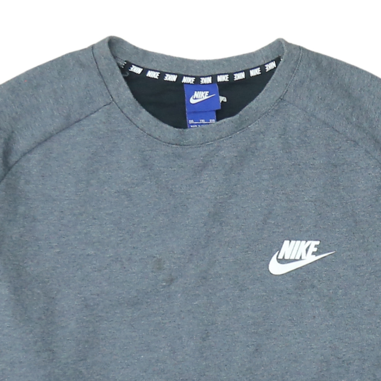 Nike Men's Grey 2XL Crew Neck Pullover Sweatshirt
