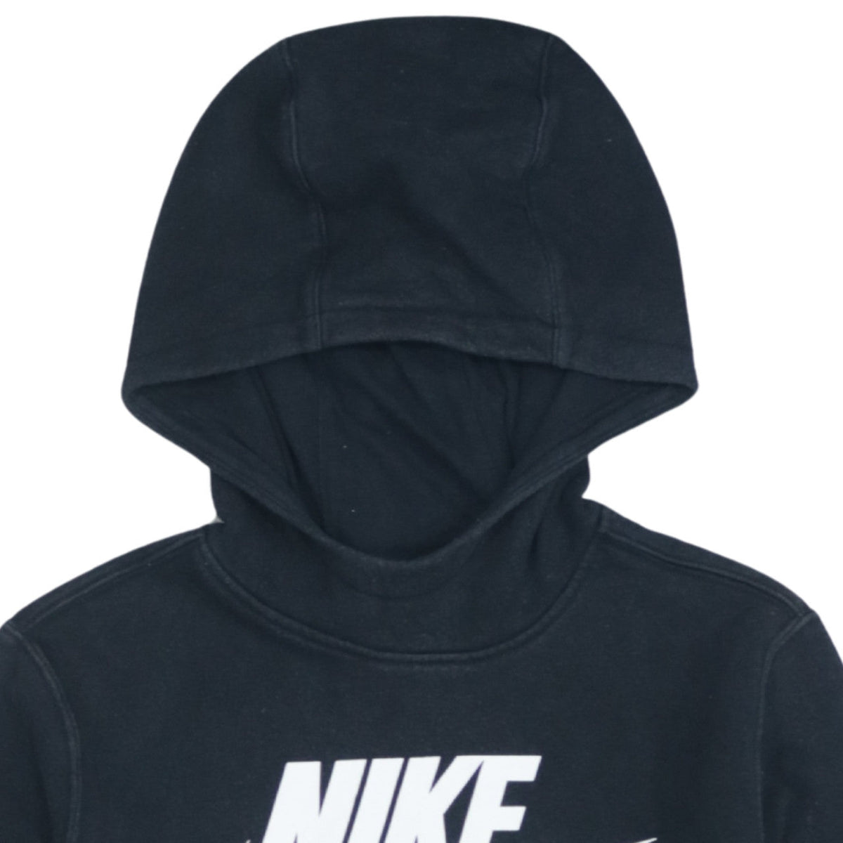 Additional view of Nike boys’ black pullover fleece hoodie 12-13 years logo sweatshirt