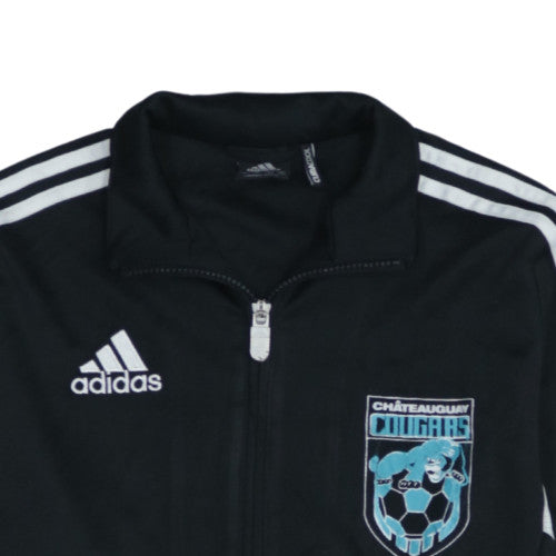 Additional view of Adidas boys’ black 13-14 years climalite track jacket châteauguay cougars