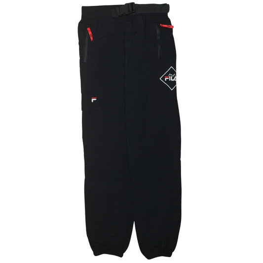 Fila Men's Black XS Jogger Activewear Trousers with Belted Waist
