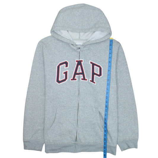 GAP Womens Grey XL Full Zip Hoodie Sweatshirt Cotton Blend