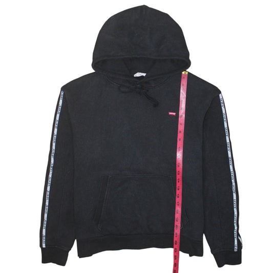 Levi's Men's Black Pullover Hoodie Medium Classic Logo Fleece
