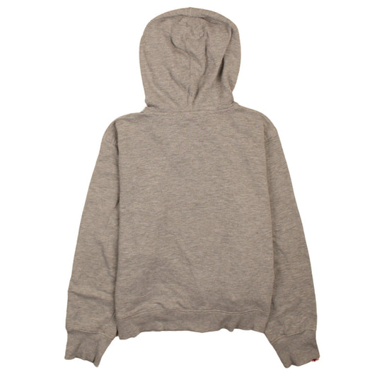 Puma Women Grey Full Zip Hoodie Sweatshirt Size M