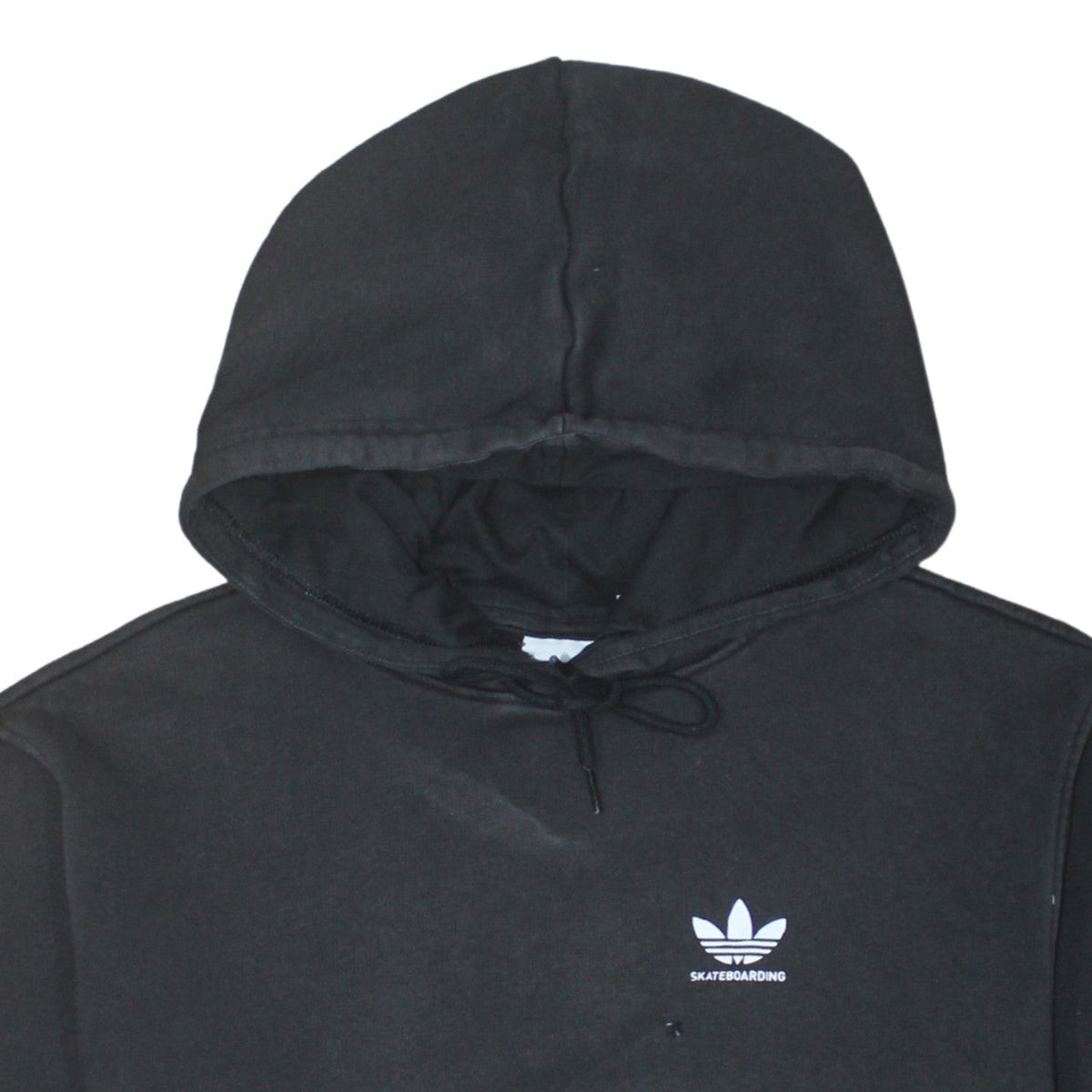 Additional view of Adidas Men's Black XS Pullover Hoodie Skateboarding Logo Sweatshirt
