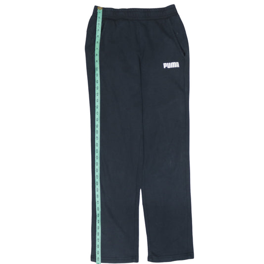 Puma Men's Black Small Fleece Sweatpants Regular Fit
