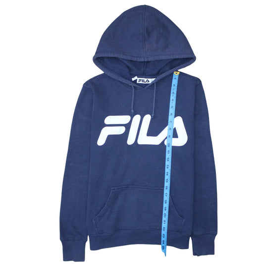 FILA Women’s Navy Blue Hooded Pullover Sweatshirt Size 12