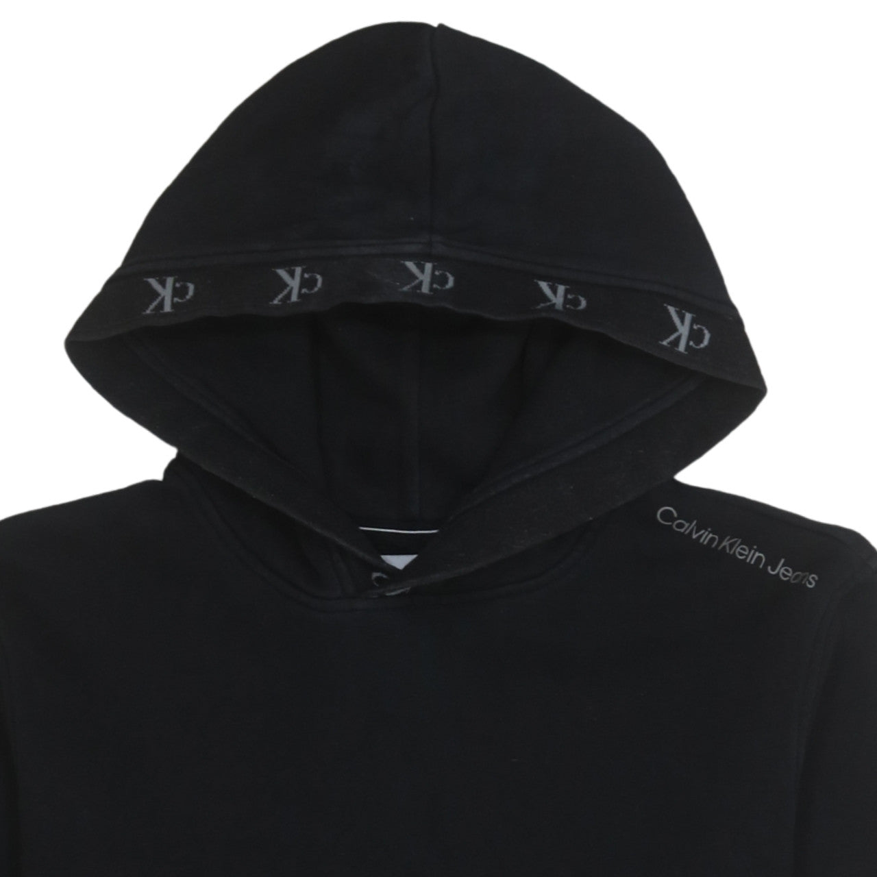 Calvin Klein Jeans Men's Black Pullover Hoodie Size S Regular Fit