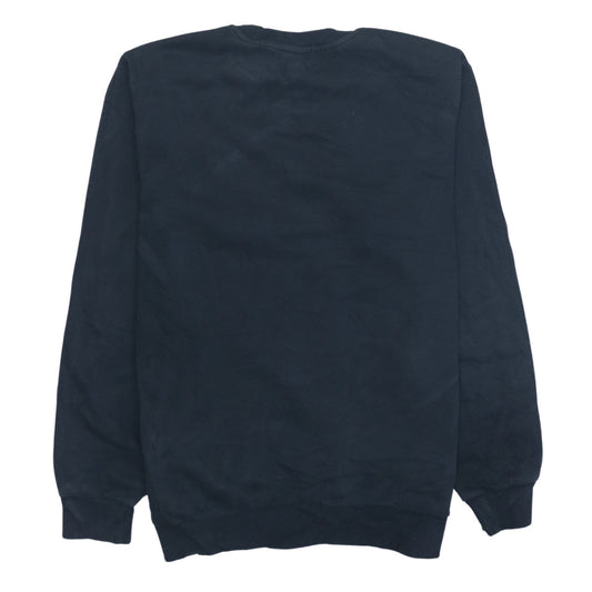 Adidas Mens Black Crew Neck Logo Sweatshirt Size M Regular Fit