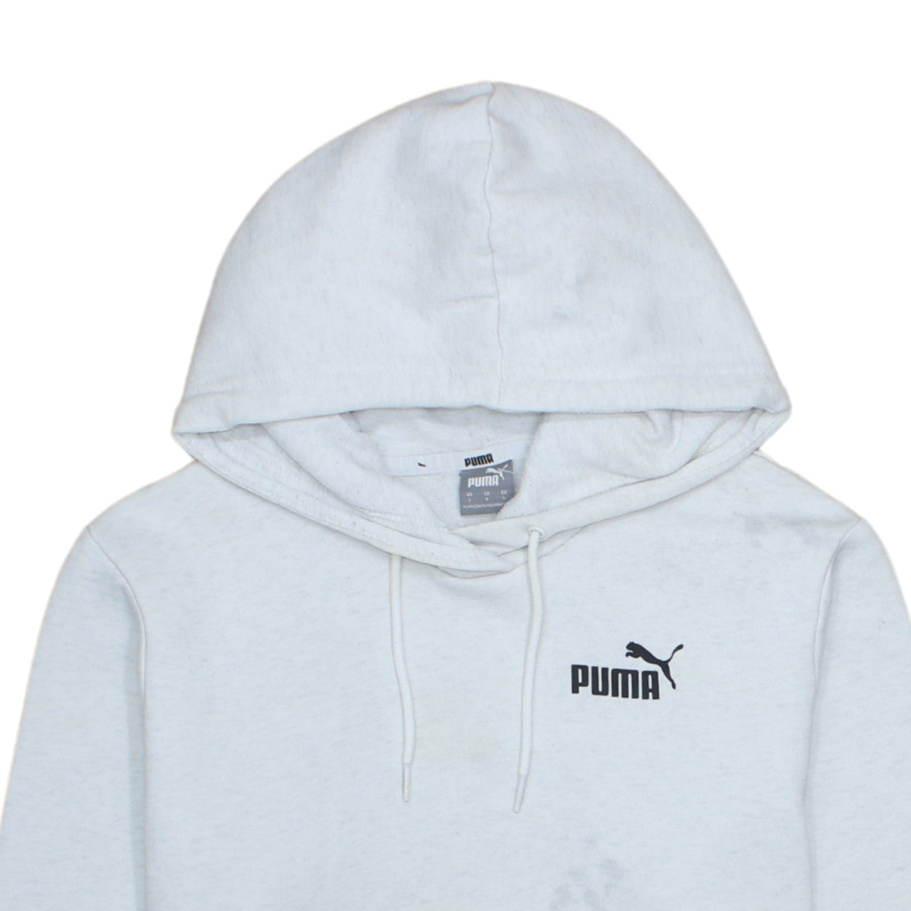 Puma Mens Grey Pullover Hoodie Sportswear Size L Regular Fit