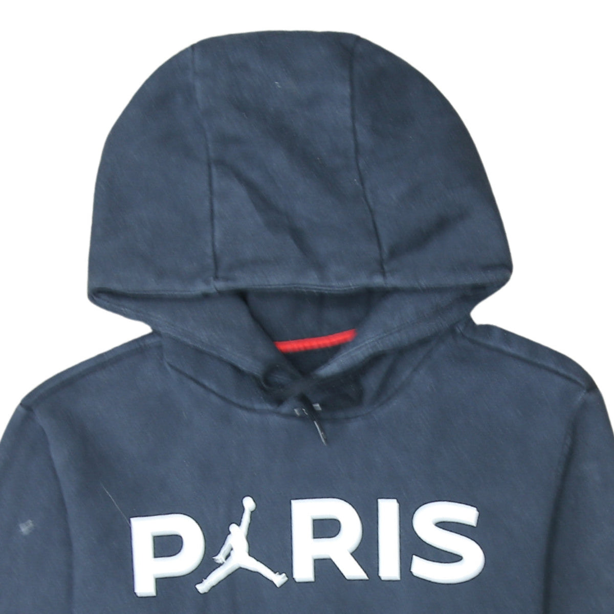 Additional view of Jordan Paris men’s blue pullover hoodie, size L, sports fleece