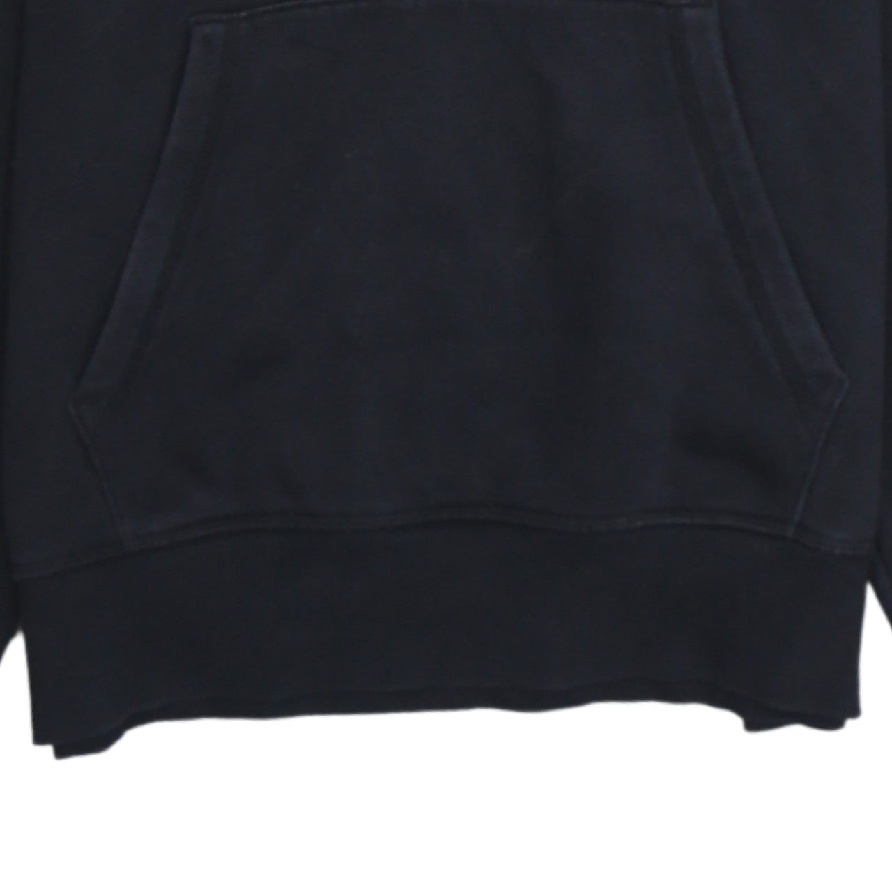 Champion Women Black Medium Pullover Hoodie with Logo Print