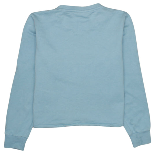 Lacoste Men's Blue Embroidered Crocodile Crew Neck Sweatshirt Size S