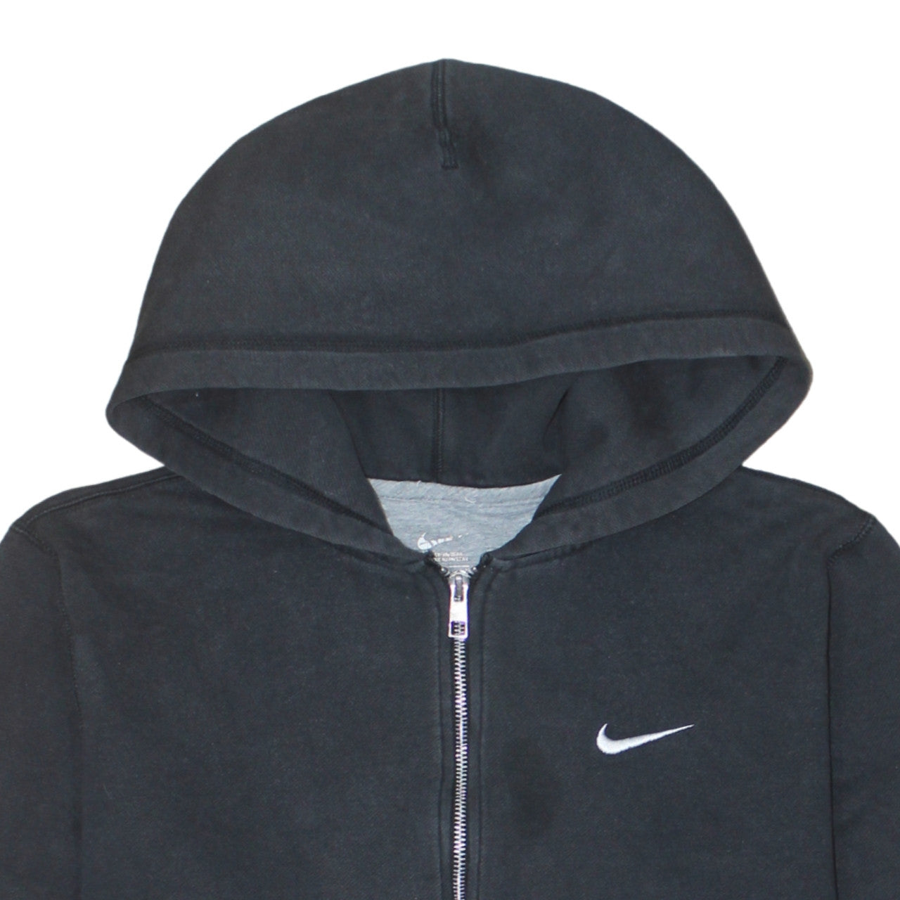 Nike Men's Black M Full Zip Hoodie Sweatshirt Cotton Blend