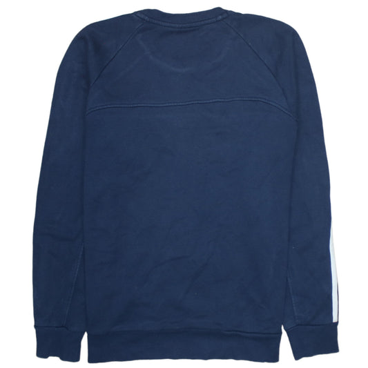 Adidas Mens Blue Essentials Performance Crew Neck Sweatshirt Small