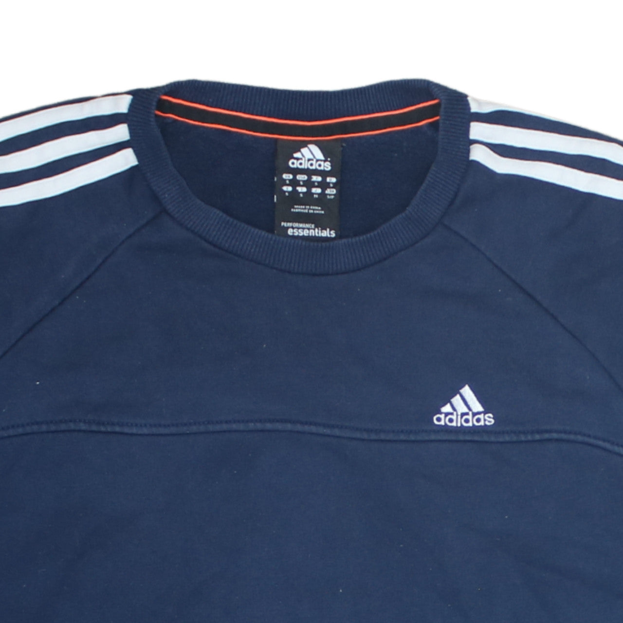 Additional view of Adidas men’s blue essentials performance crew neck sweatshirt small