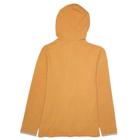 Reebok Women's Orange Full Zip Hoodie Size 14 Lined Casual Sportswear