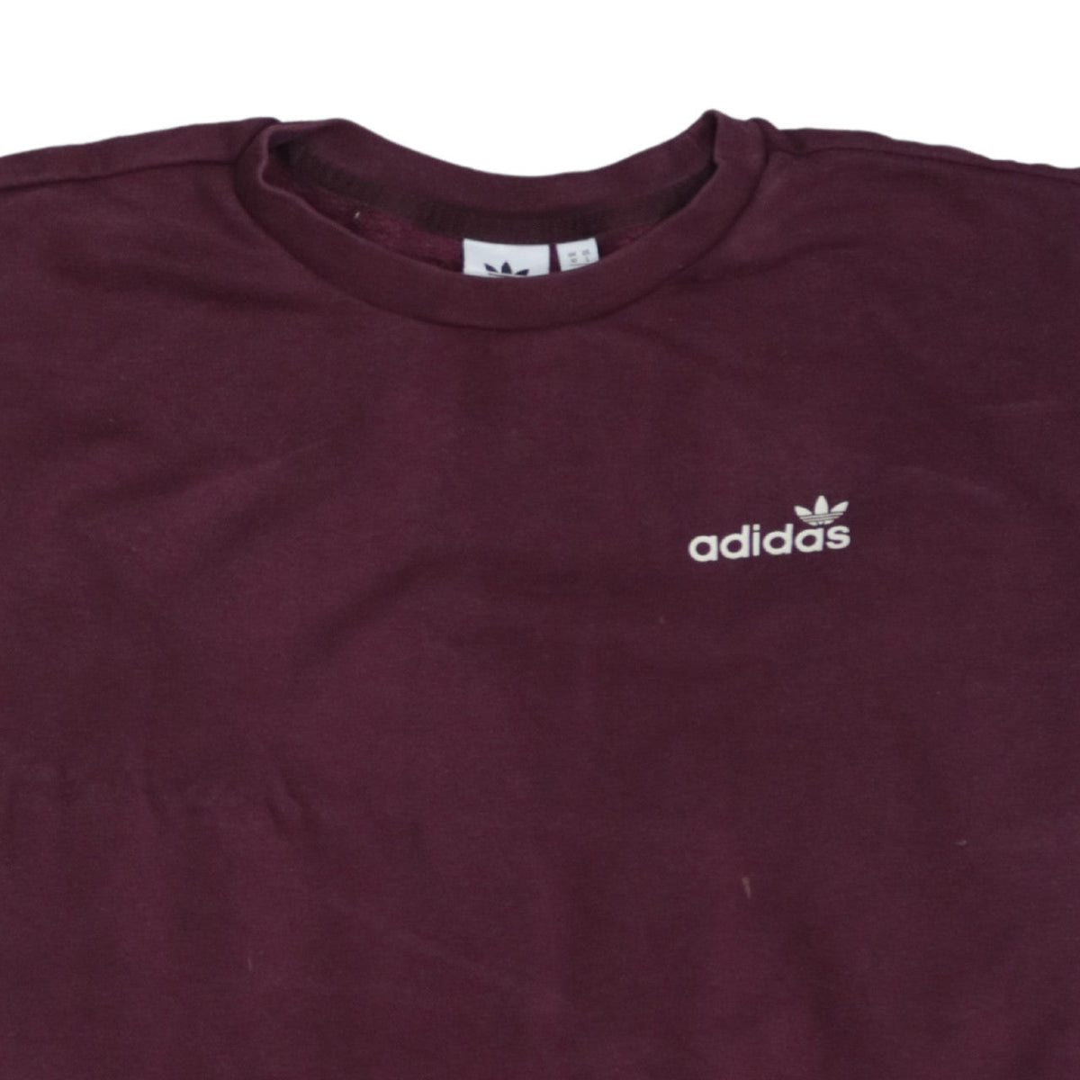 Additional view of Adidas women’s burgundy crew neck pullover sweatshirt uk 10