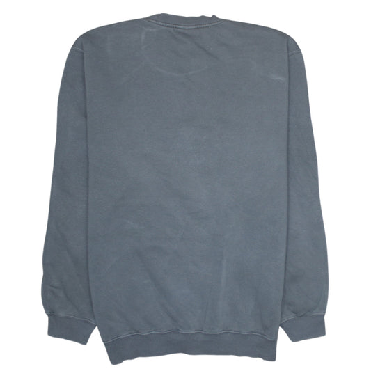 Adidas Men's Grey Pullover Sweatshirt Size L Embroidered Logo Sportswear