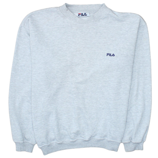 FILA Men's Grey Crew Neck Pullover Sweatshirt Size L