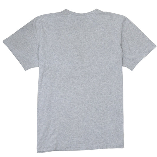 Adidas Men’s Grey Graphic Logo T-Shirt Size L Regular Fit Sports Tee