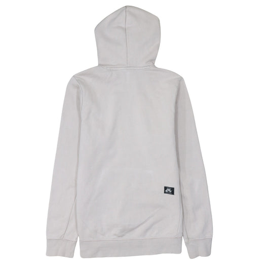 Nike SB Womens Beige Pullover Hoodie Small Cotton Blend Logo Design