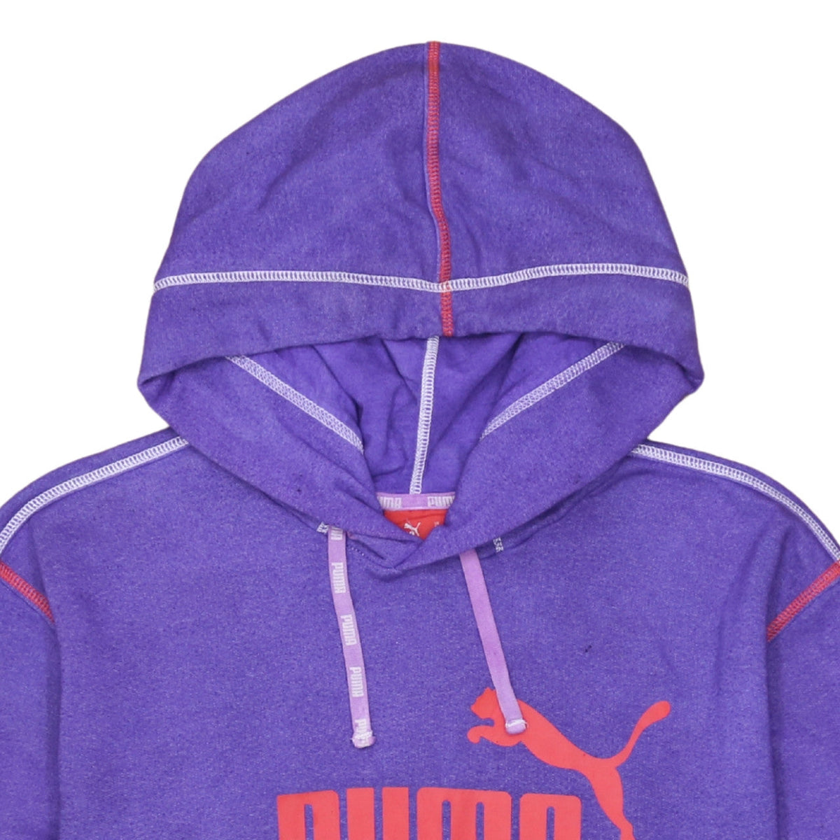 Additional view of Puma Men's Purple Pullover Hoodie Small Graphic Logo Sportswear