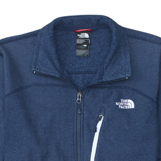 The North Face Men's Blue Full Zip Fleece Sweatshirt Size S