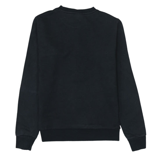 Ellesse Women's Black Cotton Blend Crew Neck Sweatshirt UK 8