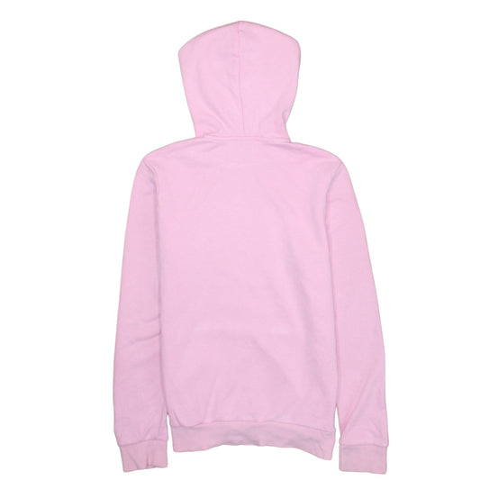 Adidas Women's Pink Pullover Hoodie Size S 8-10 Logo Cotton Blend